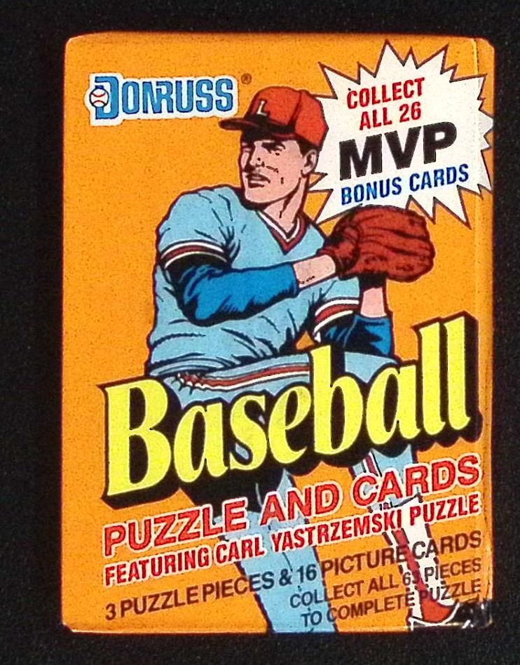 1990 Donruss Vintage Series 1 Baseball Card Factory Sealed Retail Box Wax Pack, Sports Card: Vintage Valuable Donruss Baseball MLB Trading & Sports Cards, Robin Yount, George Brett, Rickey Henderson, Nolan Ryan, Old Sports Cards for Sale Near Me, World Series & hall of Fame Players, Auction M