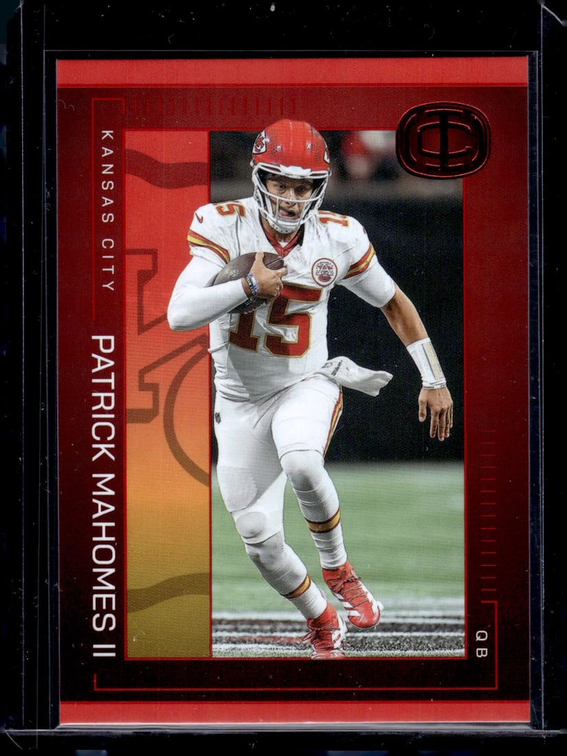 Patrick Mahomes Red 2025 Panini Icon Collection Mahomes #17 Kansas City Chiefs (1 of 2)