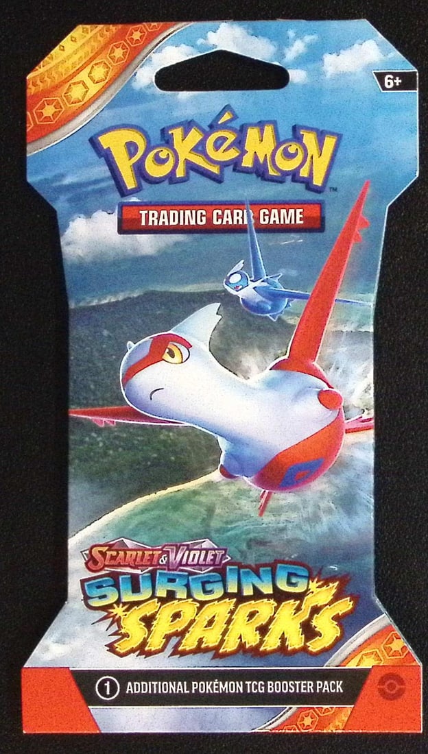 Pokemon Scarlet & Violet Surging Sparks 10 Card TCG Booster Pack, Charizard, Pikachu, Holo: Pokemon Trading Card Game Cards, Charizard, Pikachu, Mewto, EX, Referse Holo, Holo Rare Cards, Secret Rare Cards, Full Art Cards, Evee, 3 Stars Ultra Rare Cards, Double Rare, Illustration Rare, Specia
