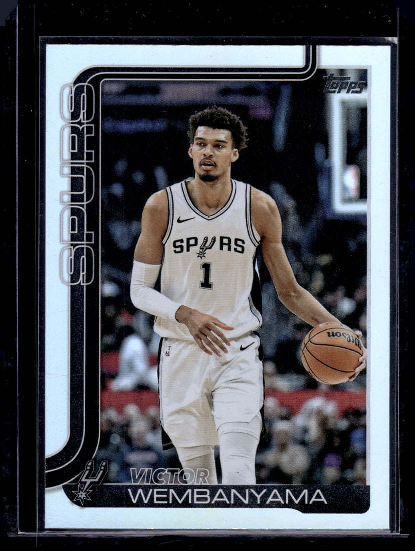 Victor Wembanyama Rainbow Foil 2025-26 Topps #195 San Antonio Spurs: Topps Basketball NBA Trading & Sports Cards, Sports Cards for Sale Near Me, Chrome, Refractor, SP, SSP, Valuable Auction Memorabilia Lots Sold On Line, NBA Championship & Hall of Fame Player Cards