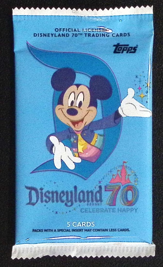 2025 Topps Disneyland Resort 70th Anniversary Blaster Box Pack: Disney Topps Trading Cards of Movies & Television Shows, Refractors, Ray Waves, Numbered Rare Cards. Darth Vader, Luke Skywalker, Princess Leia, Mandalorian, Yoda, Grogu, Han Solo, Rebellion, Imperial