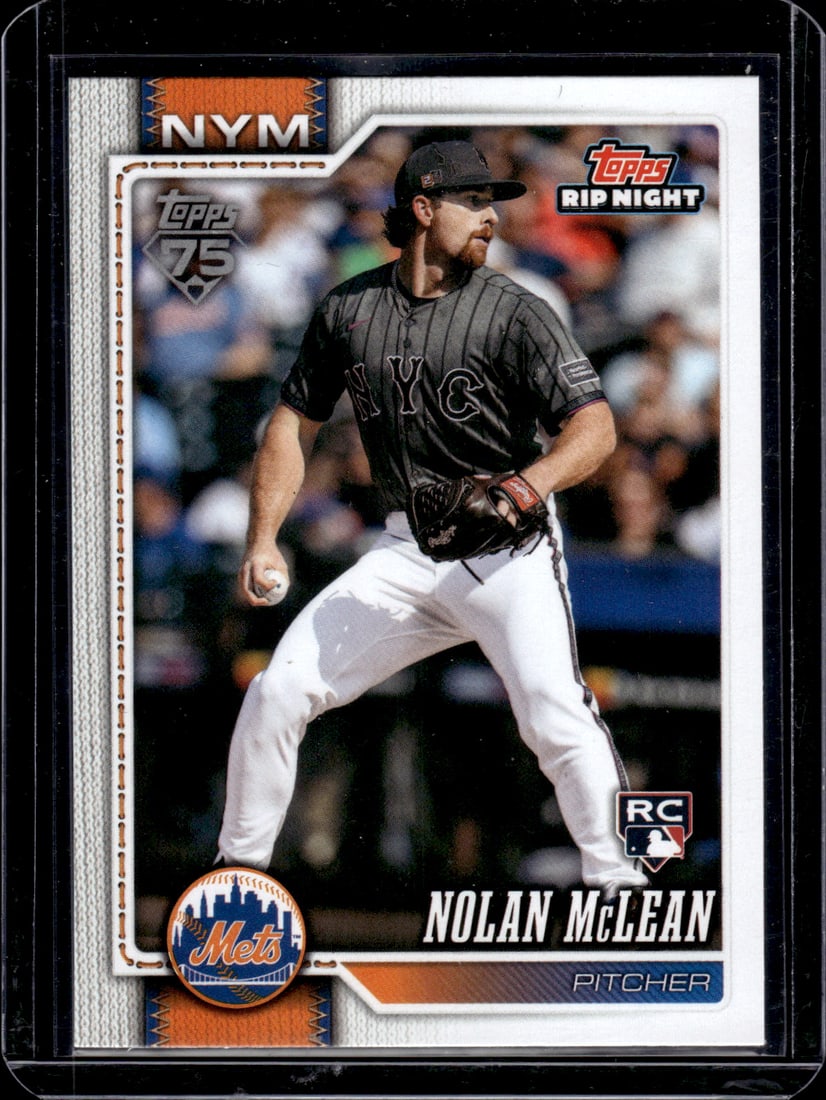 Nolan McLean Rookie Card 2026 Topps Hobby Rip Night #BB21 New York Mets: Topps Baseball MLB Trading & Sports Cards, Sports Cards for Sale Near Me, World Series & Hall of Fame Players Memorabilia, Refractors, X-Fractors, Numbered, SP, SSP, Valuable Auction Memorabilia Lots 