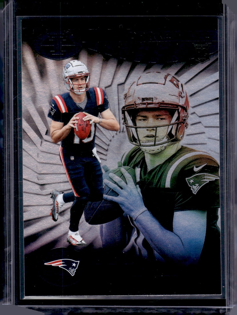 Drake Maye Rookie Card 2024 Panini Illusions #59 New England Patriots: Panini Select, Prizm, Mosaic, Contenders, Revolution, Phoenix, NBA Hoops, Rookie NFL Sports Trading Cards, Silver, SP, SSP, Wave Prizms, Numbered Cards, Basketball sports Cards for Sale Near Me, NBA C