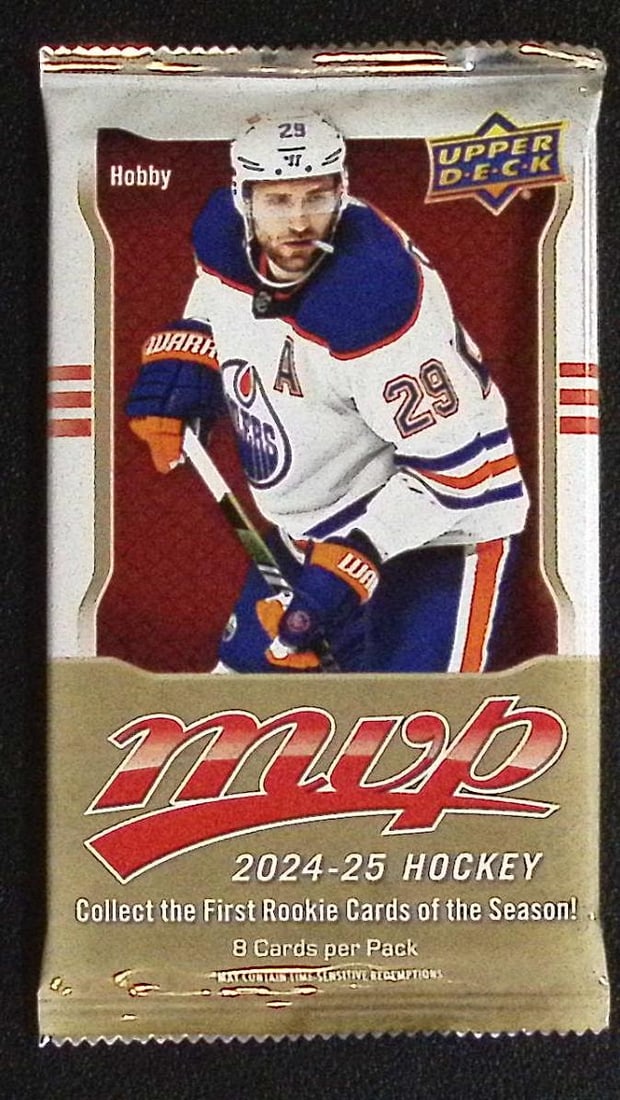 2024-25 Upper Deck MVP Hockey Cards HOBBY BOX PACK Sports Cards: Upper Deck MVP Hockey NHL Trading & Sports Cards, Stanley Cup Winners & Hall of Fame Players, Connor McDavid, Alex Ovechkin, Sports Cards for Sale Near Me, Auction Lots for Sale on Line