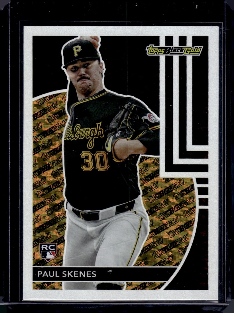Paul Skenes Rookie Card 2024 Topps Black Gold #BG-17 Pittsburgh Pirates (1 of 2)