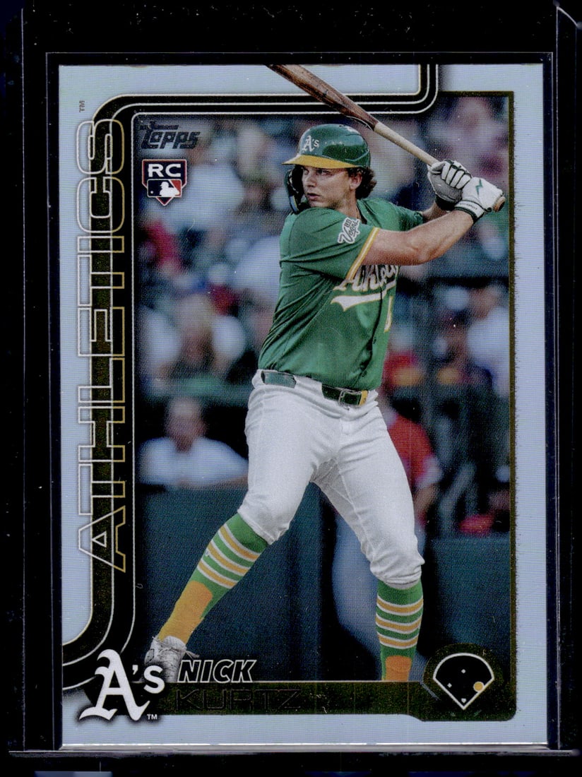 Nick Kurtz Rookie Card Rainbow Foil 2025 Topps Update #US201 Oakland A's: Topps Baseball MLB Trading & Sports Cards, Sports Cards for Sale Near Me, World Series & Hall of Fame Players Memorabilia, Refractors, X-Fractors, Numbered, SP, SSP, Valuable Auction Memorabilia Lots 