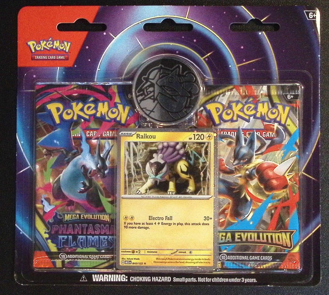 Pokemon Blister Booster Hanger Pack: 1 - 2025 Pokemon Mega Evolutions & 1 - Phantasmal Flames: Pokemon Trading Card Game Cards, Charizard, Pikachu, Mewto, EX, Referse Holo, Holo Rare Cards, Secret Rare Cards, Full Art Cards, Evee, 3 Stars Ultra Rare Cards, Double Rare, Illustration Rare, Specia