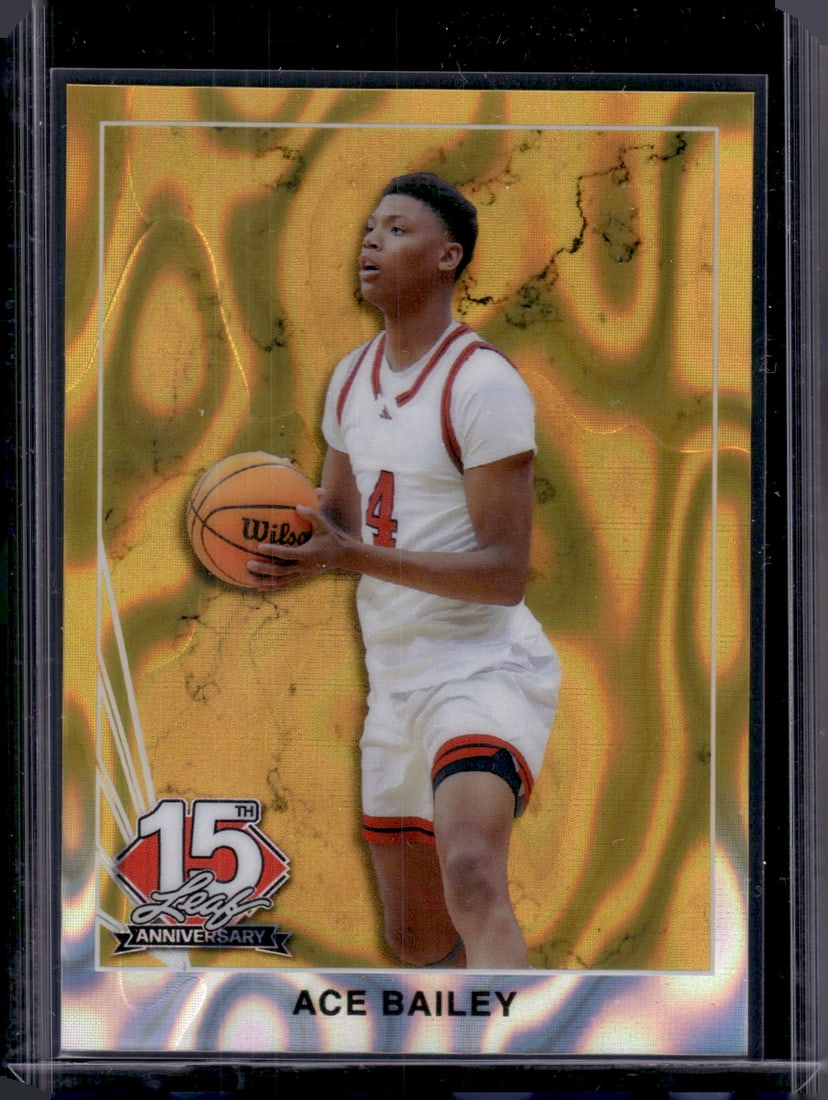 Ace Bailey Pre Production Proof 1/1 Leaf 15th Anniversary: Leaf Basketball NBA Trading & Sports Cards, Sports Cards for Sale Near Me, Chrome, Refractor, SP, SSP, Valuable Auction Memorabilia Lots Sold On Line, NBA Championship & Hall of Fame Player Cards