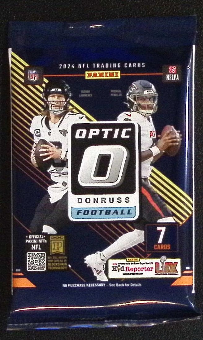 2024 Donruss Optic Football MEGA BOX PACK - Downtown, Uptown Inserts, Jayden Daniels Sports Card (1 of 1)