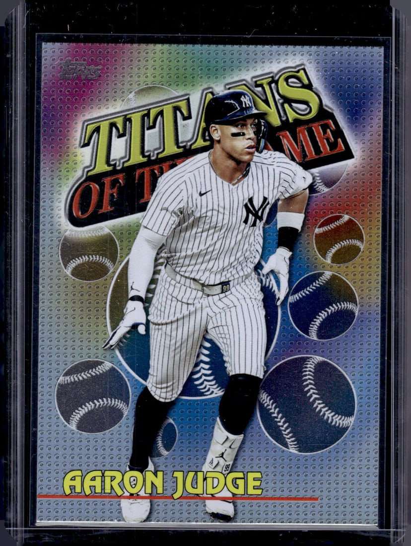 Aaron Judge Titans of the Game 2026 Topps #TOG-3 New York Yankees: Topps Baseball MLB Trading & Sports Cards, Sports Cards for Sale Near Me, World Series & Hall of Fame Players Memorabilia, Refractors, X-Fractors, Numbered, SP, SSP, Valuable Auction Memorabilia Lots 