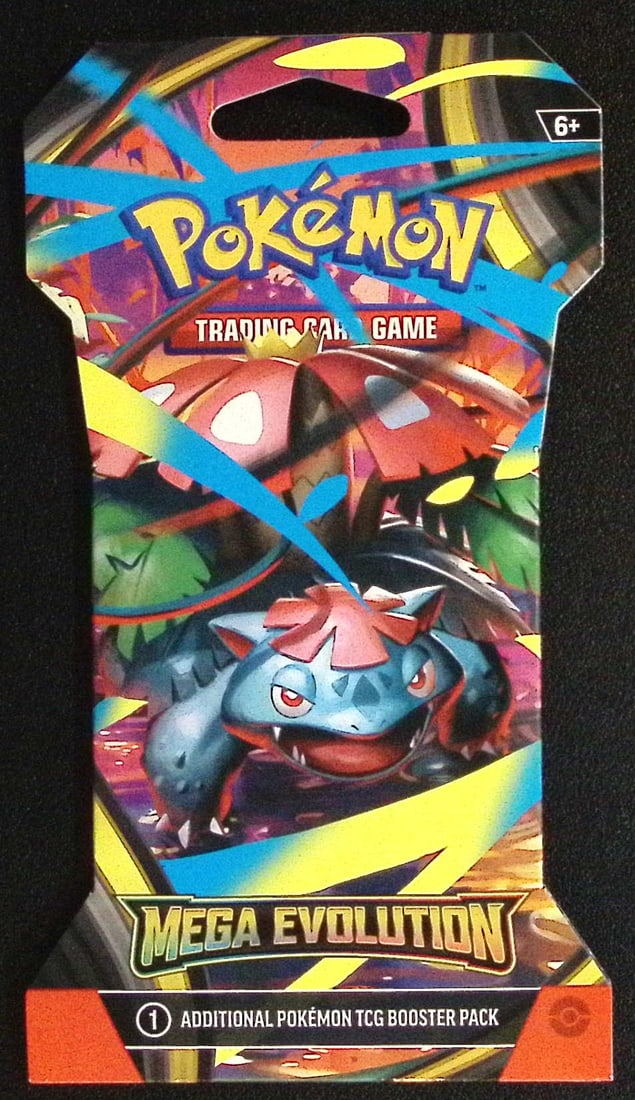 2025 Pokemon Mega Evolutions Sleeved 10 Card Booster Pack: Pokemon Trading Card Game Cards, Charizard, Pikachu, Mewto, EX, Referse Holo, Holo Rare Cards, Secret Rare Cards, Full Art Cards, Evee, 3 Stars Ultra Rare Cards, Double Rare, Illustration Rare, Specia