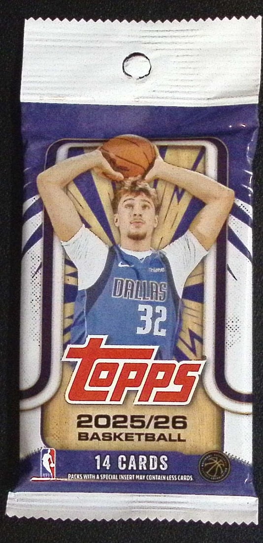 2025-26 Topps Basketball Card HANGER RETAIL PACK - RC'S: Cooper Flagg, Kon Kneuppel, VJ Edgecombe: Topps Basketball NBA Trading & Sports Cards, Rookie Cards in this set are Cooper Flagg, Dylan Harper, Ace Bailey, V J Edgecombe, Kon Knueppel , Autographs, Signatures, Green Topps Logo Refractor, Auct