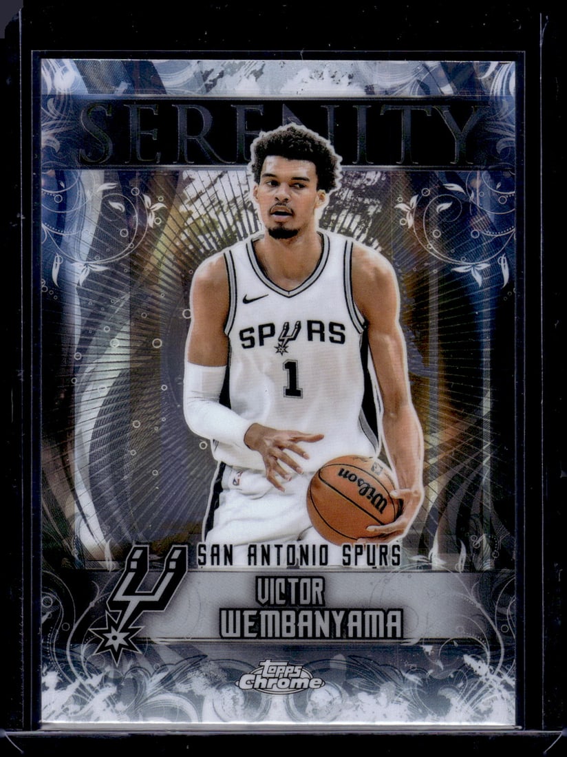 Victor Wembanyama Serenity 2025-26 Topps Chrome #SY-1 San Antonio Spurs: Topps Chrome Basketball NBA Trading & Sports Cards, Sports Cards for Sale Near Me, Chrome, Refractor, SP, SSP, Valuable Auction Memorabilia Lots Sold On Line, NBA Championship & Hall of Fame Player Ca