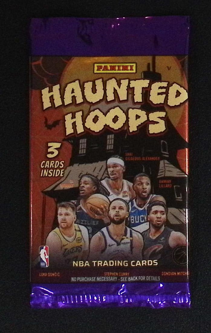 2024 Panini Haunted Hoops Basketball Retail Box Pack: Panini Basketball NBA Trading & Sports Cards, Sports Cards for Sale Near Me, Anthony Edwards, Jayson Tatum, Steph Curry, Panini Numbered Cards, Cracked Ice, Silver Prizm, Auction Lots for Sale on Line
