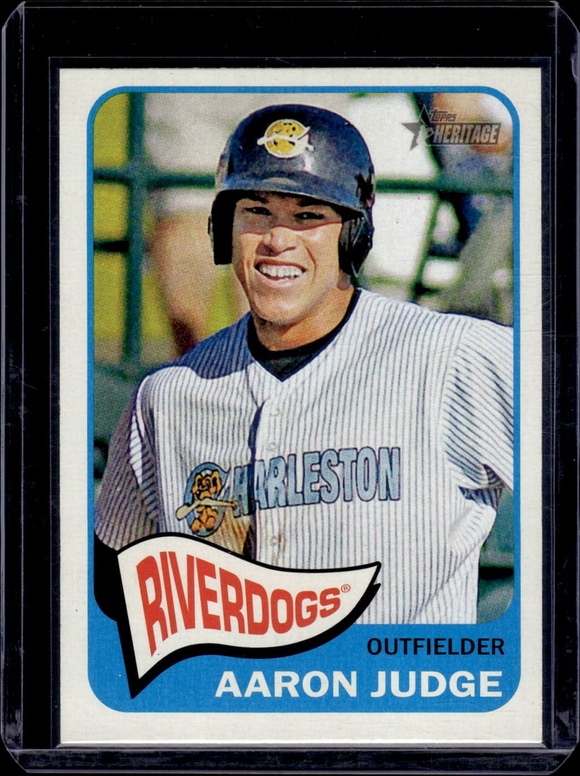 Aaron Judge Minor League 2014 Topps Heritage #175 Charleston Riverdogs (1 of 2)