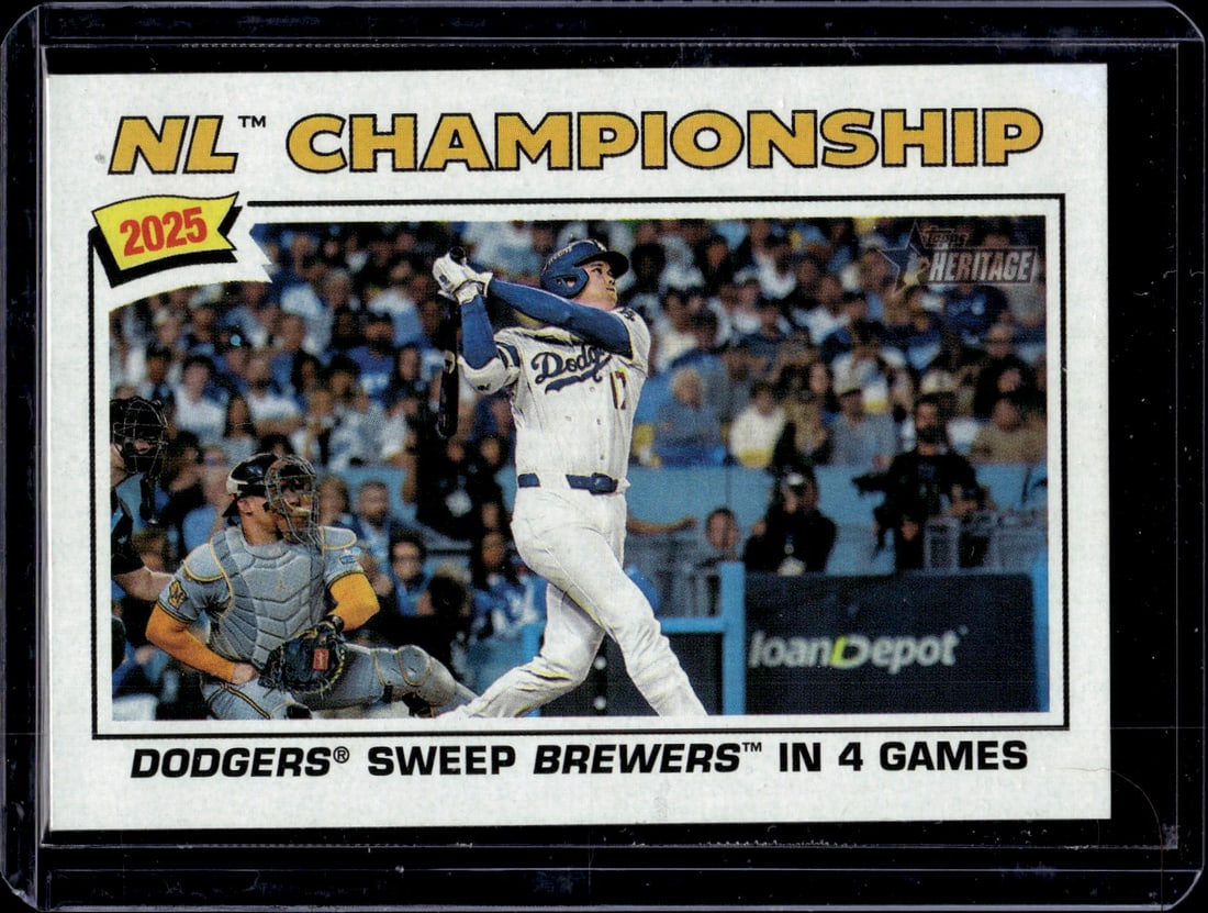 Shohei Ohtani NL Championship 2026 Topps Heritage #277 Los Angeles Dodgers (1 of 2)