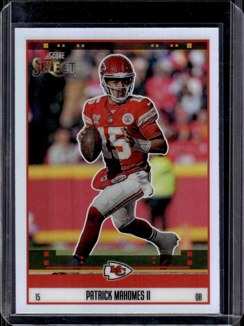 Patrick Mahomes Silver Prizm 2025 Select Score #6 Kansas City Chiefs (1 of 2)