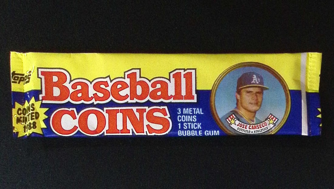 1988 Topps Vintage Baseball Coins Retail Box Wax Pack MLB Trading Coins (1 of 1)