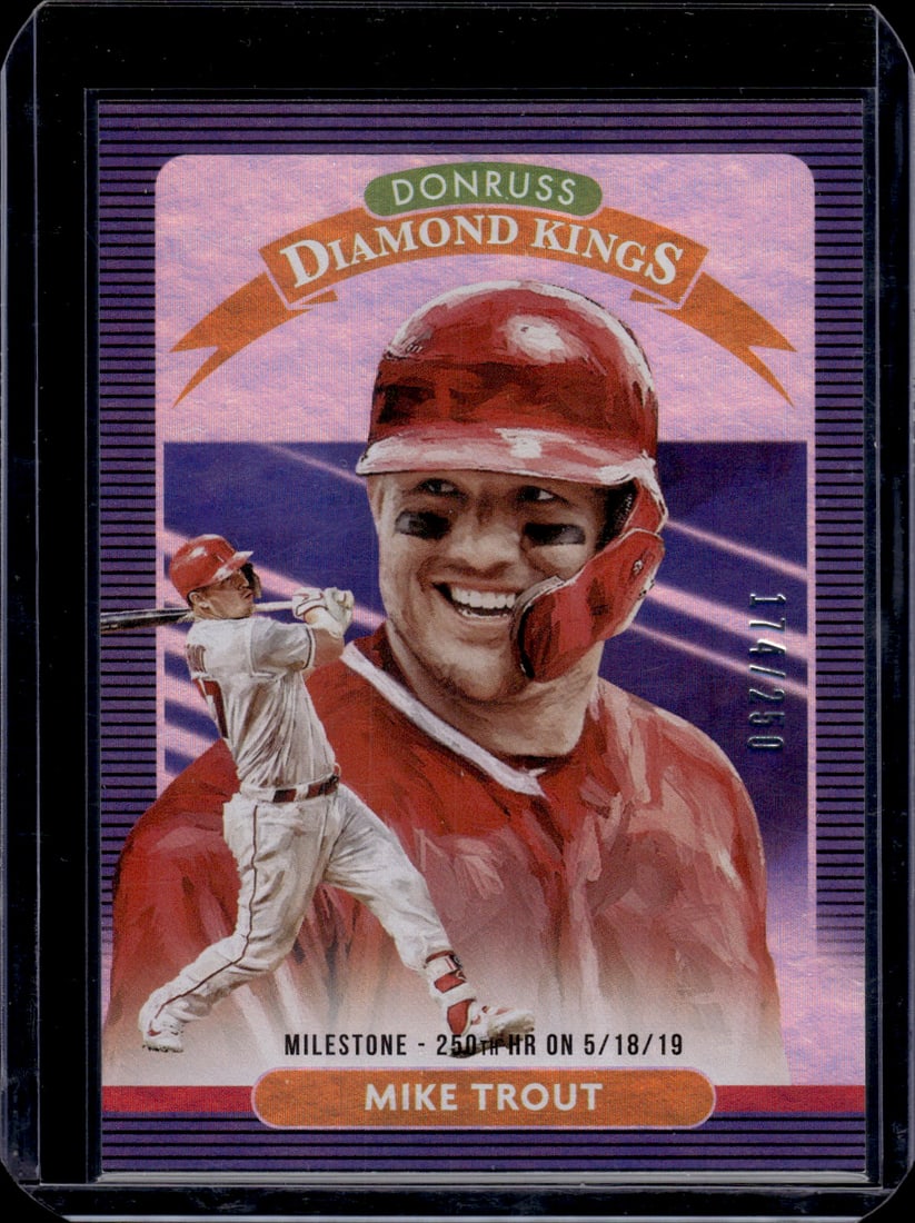 Mike Trout Diamond Kings /250 2020 Panini Donruss #9 Los Angeles Angels: Panini Baseball MLB Trading & Sports Cards, Sports Cards for Sale Near Me, Prizm, Mosaic, Select, SP, SSP, Auction Memorabilia Lots for Sale On Line, World Series & Hall of Fame Players