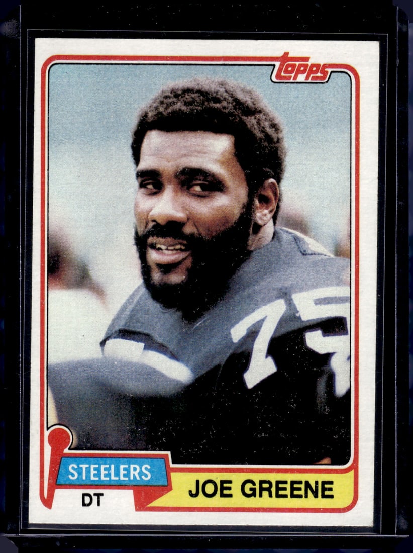 Joe Greene 1981 Topps #495 Pittsburgh Steelers (1 of 2)