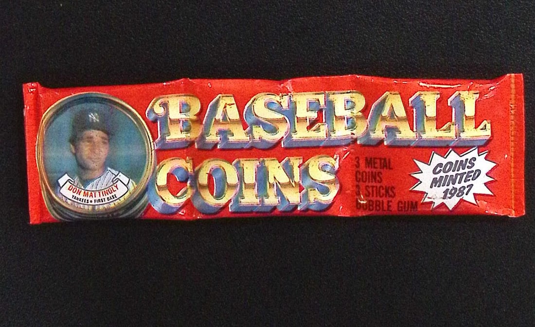 1987 Topps Vintage Baseball Coins Retail Box Wax Pack MLB Trading Coins (1 of 1)