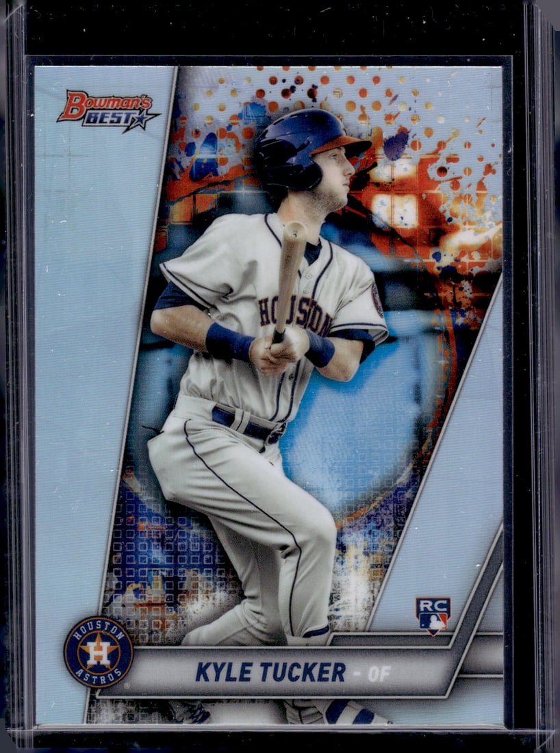 Kyle Tucker Rookie Card Refractor 2019 Bowman's Best #43 Astros, Dodgers: Bowman Baseball MLB Trading & Sports Cards, Sports Cards for Sale Near Me, World Series & Hall of Fame Players, SP, SSP, Chrome, 1st Bowman, Auction Memorabilia Lots Sold On Line
