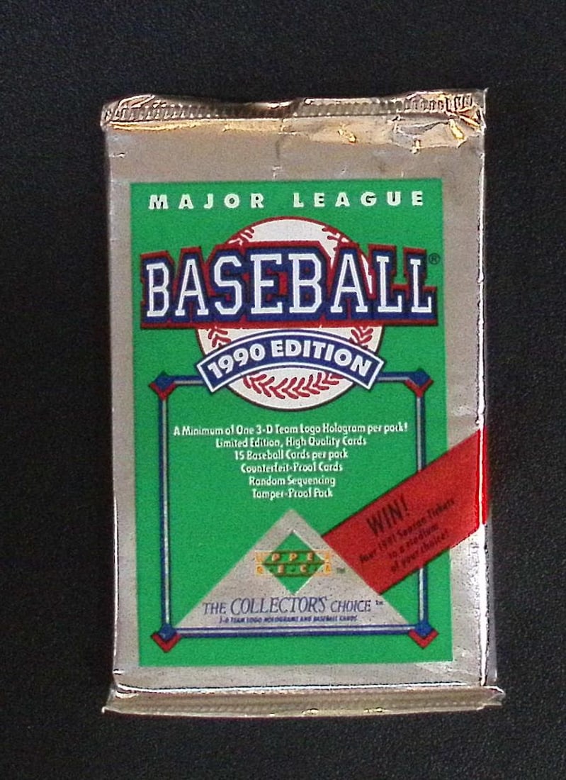 1990 Upper Deck Collector's Series Vintage Baseball Card Retail Box Pack- MLB Sports Trading Card: Upper Deck Vintage Baseball MLB Trading & Sports Cards, Reggie Jackson Autograph, New York Yankees Card, Ken Griffey, Jr. Rookie Card, Deion Sanders Rookie Card, Nolan Ryan Texas Rangers Card, Old Spo