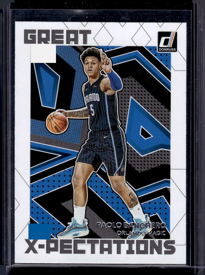 Paolo Banchero Rookie Card Great X-Pectations 2022-23 Donruss #7 Orlando Magic: Panini Select, Prizm, Mosaic, Contenders, Revolution, Phoenix, NBA Hoops, Rookie NFL Sports Trading Cards, Silver, SP, SSP, Wave Prizms, Numbered Cards, Basketball sports Cards for Sale Near Me, NBA C
