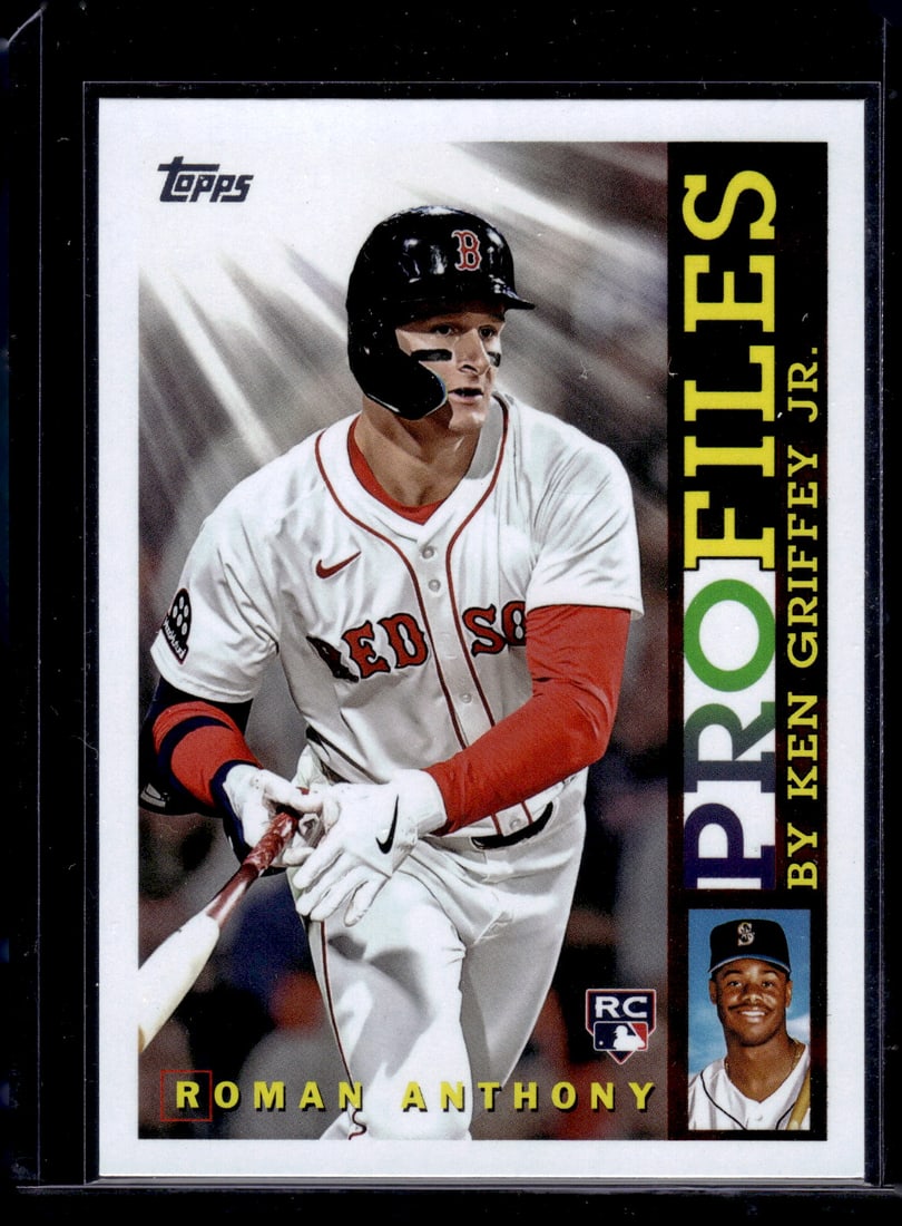 Roman Anthony Rookie Card Profiles 2026 Topps #TP-23 Boston Red Sox: Topps Baseball MLB Trading & Sports Cards, Sports Cards for Sale Near Me, World Series & Hall of Fame Players Memorabilia, Refractors, X-Fractors, Numbered, SP, SSP, Valuable Auction Memorabilia Lots 