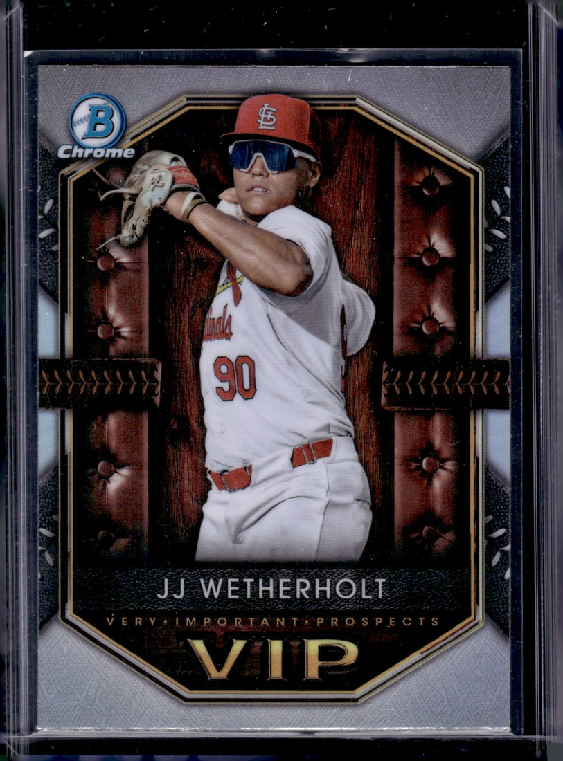 JJ Wetherholt VIP 2025 Bowman Chrome #VIP-18 St. Louis Cardinals: Bowman Baseball MLB Trading & Sports Cards, Sports Cards for Sale Near Me, World Series & Hall of Fame Players, SP, SSP, Chrome, 1st Bowman, Auction Memorabilia Lots Sold On Line