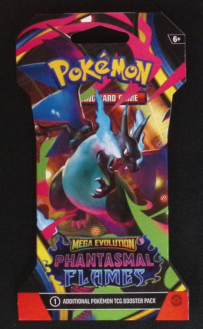 2025 Pokemon Mega Evolution Phantasmal Flames Sleeved Booster Pack: Pokemon Trading Card Game Cards, Charizard, Pikachu, Mewto, EX, Referse Holo, Holo Rare Cards, Secret Rare Cards, Full Art Cards, Evee, 3 Stars Ultra Rare Cards, Double Rare, Illustration Rare, Specia