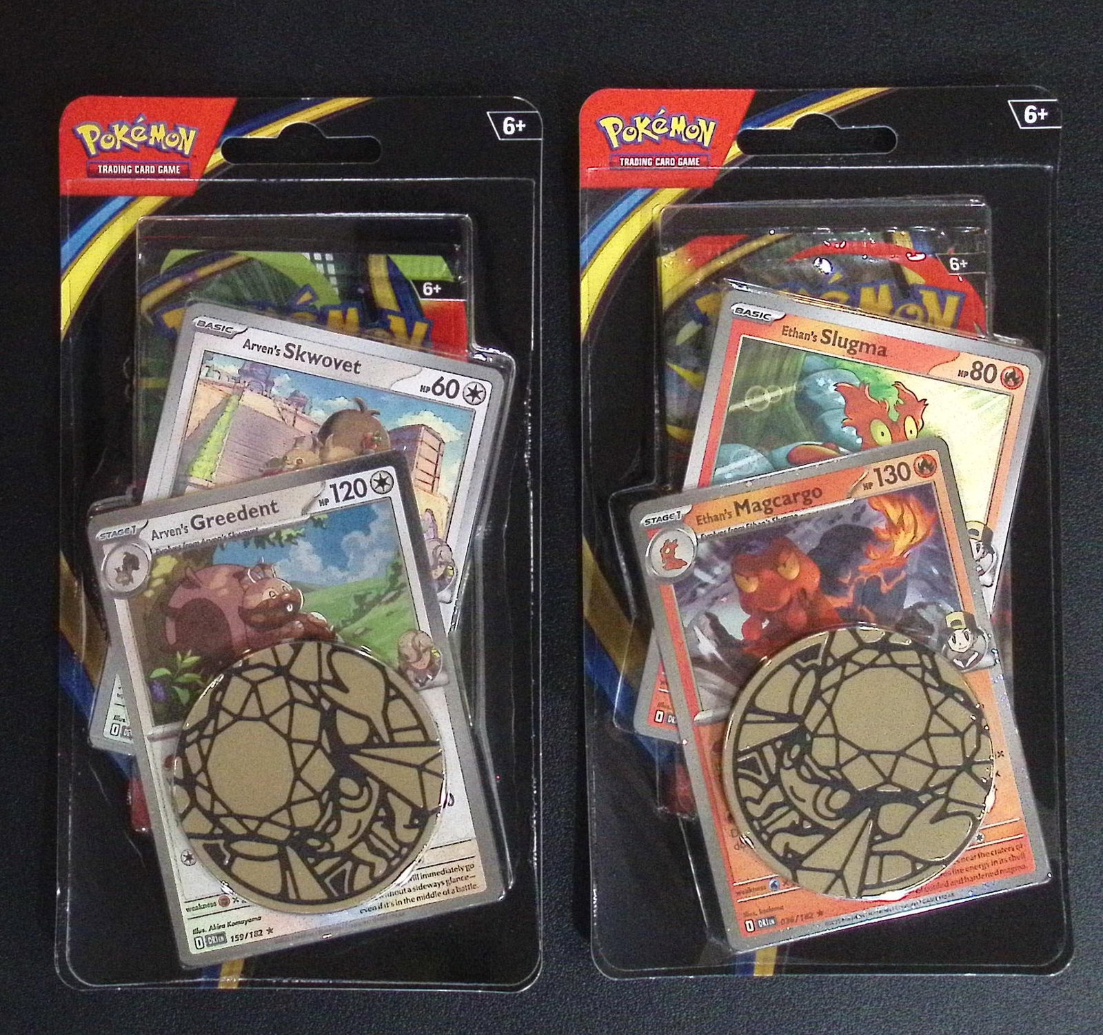 2 COUNT: Pokemon Phantasmal Flames Single Booster Blister Hanger w/ 1 Coin & 1 Promo Cards (1 of 1)