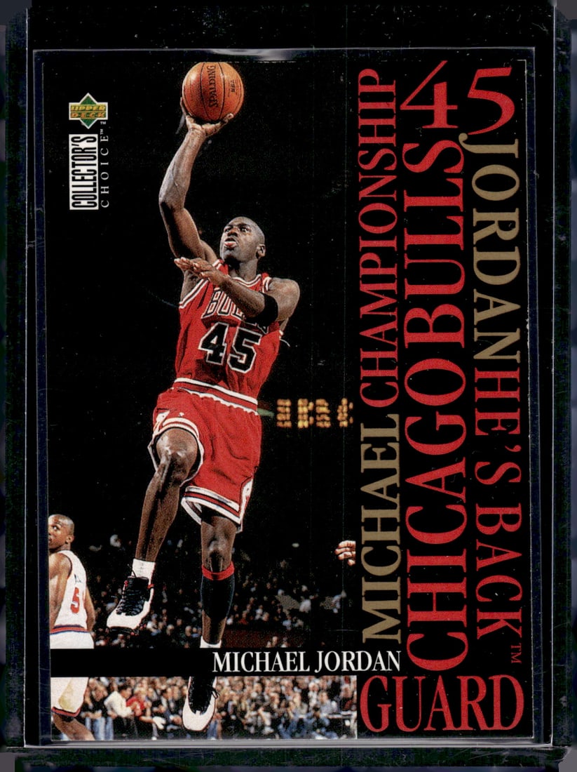 Michael Jordan 1995-96 Upper Deck Collector's Choice #M3 Chicago Bulls: Upper Deck Basketball NBA Trading & Sports Cards, Sports Cards for Sale Near Me, Chrome, Refractor, SP, SSP, Valuable Auction Memorabilia Lots Sold On Line, NBA Championship & Hall of Fame Player Card