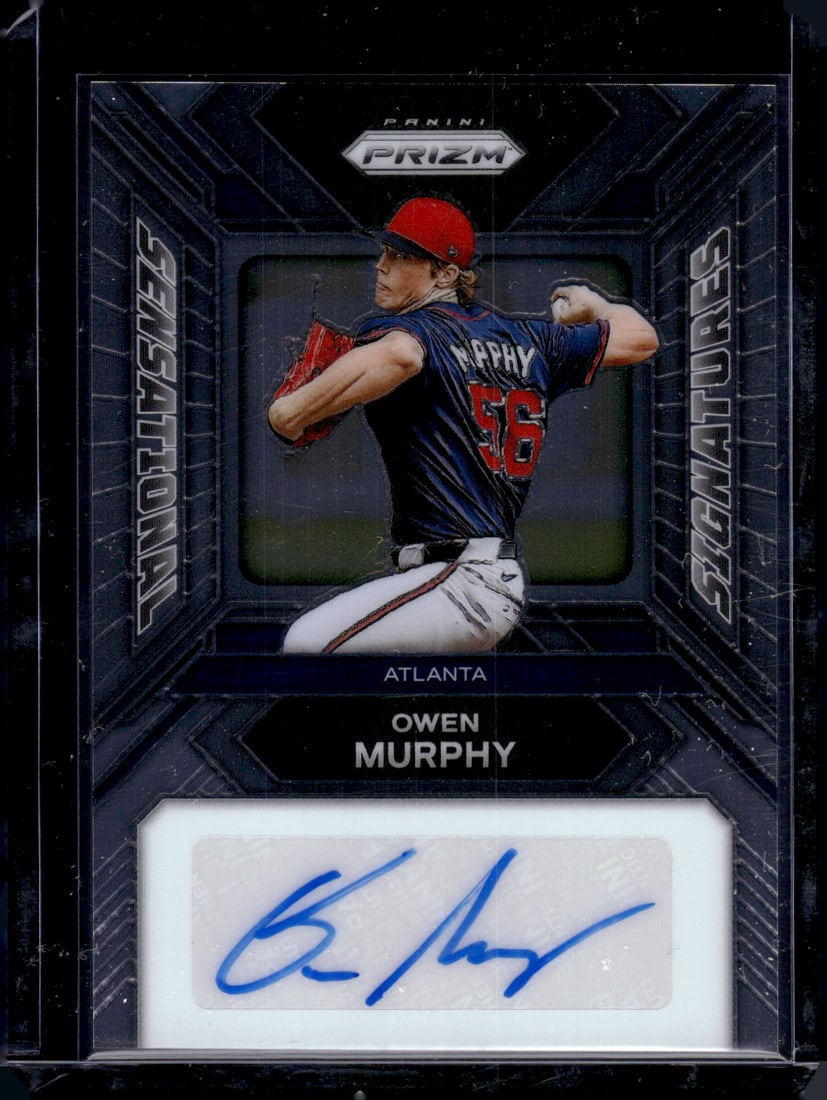 Owen Murphy Auto 2024 Panini Prizm #SS-OM Atlanta Braves: Panini Baseball MLB Trading & Sports Cards, Sports Cards for Sale Near Me, Prizm, Mosaic, Select, SP, SSP, Auction Memorabilia Lots for Sale On Line, World Series & Hall of Fame Players