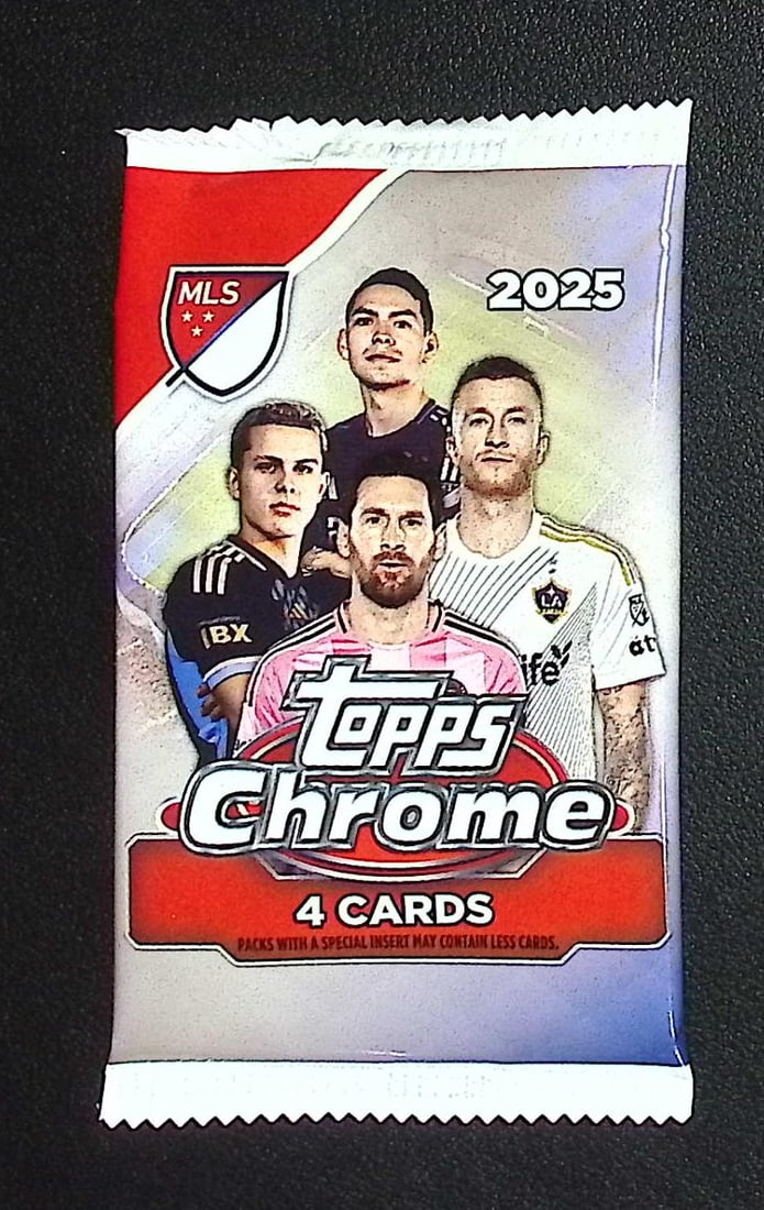 2025 Topps Chrome MLS Soccer Blaster Box Pack: Topps Soccer Chrome, Refractor, X-Fractor, Soccer Rookie UEFA Sports Trading Cards, Silver, SP, SSP, Wave Prizms, Numbered Cards, Soccer sports Cards for Sale Near Me, UEFA Championship & Hall of Fame