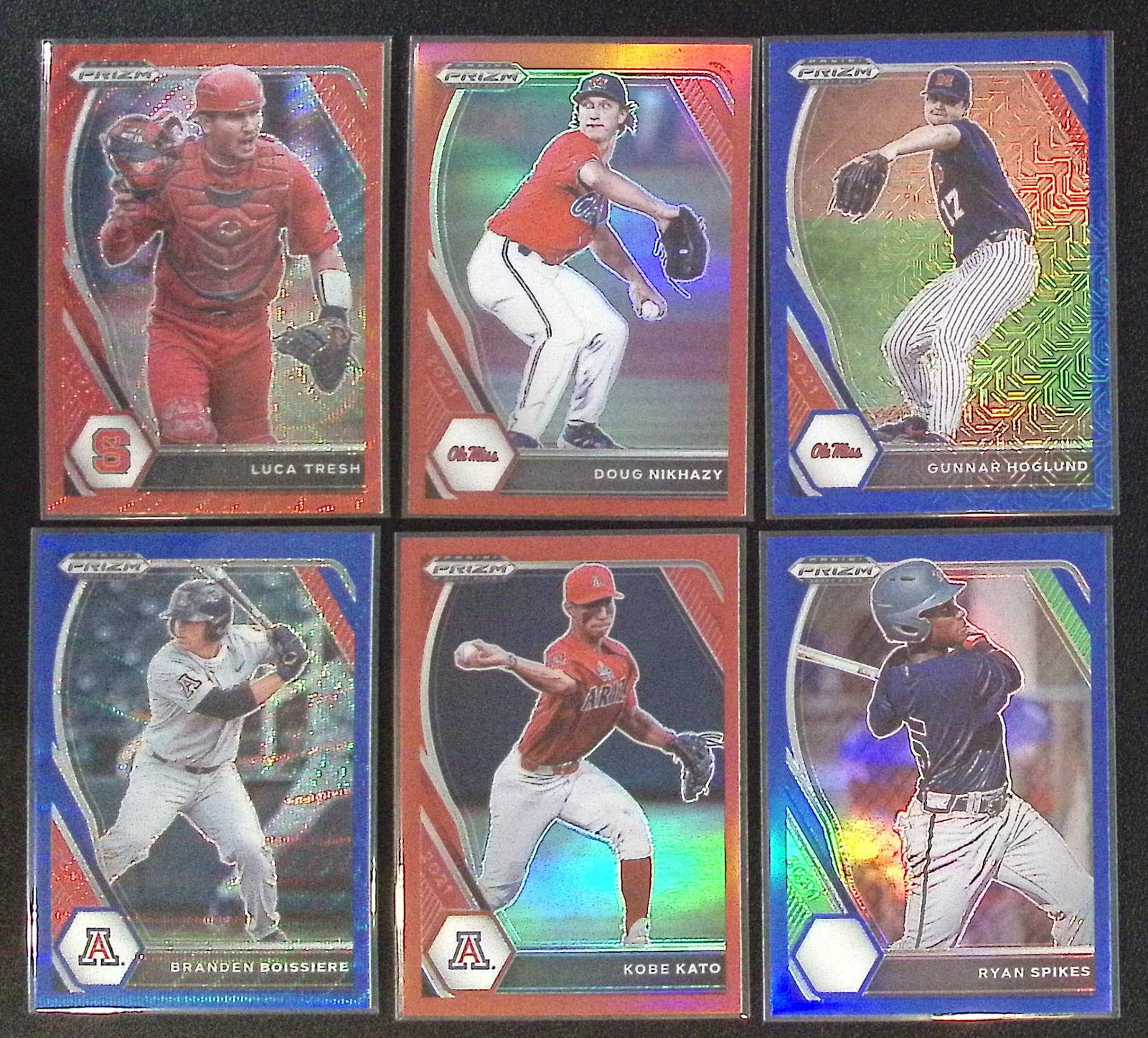 Lot of 6 2021 Prizm Draft Picks Baseball Prospect Prizms. All Different, See Pictures (1 of 1)