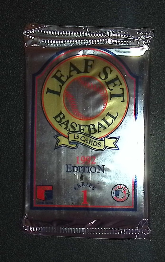 1992 Edition Vintage Leaf Set Series 1 Edition Baseball Retail Box Wax Pack: Fleer MLB Baseball Trading & Sports Cards & Memorabilia, Chipper Jones, Ken Griffey, Jr., Frank Thomas, Bo Jackson, Cal Ripken, Nolan Ryan, Dwight Gooden, Rickey Henderson, Paul Molitor, Allan Trammel