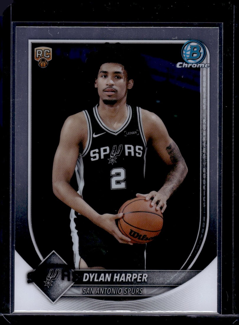Dylan Harper Rookie Card 2025-26 Bowman Chrome #BCV-2 San Antonio Spurs: Bowman Chrome Basketball NBA Trading & Sports Cards, Sports Cards for Sale Near Me, Chrome, Refractor, SP, SSP, Valuable Auction Memorabilia Lots Sold On Line, NBA Championship & Hall of Fame Player C
