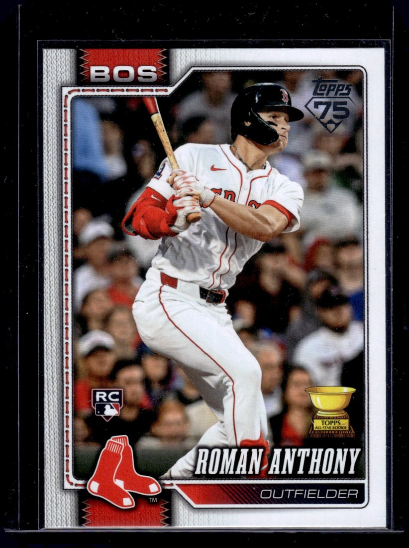 Roman Anthony Rookie Card 2026 Topps #189 Boston Red Sox: Topps Baseball MLB Trading & Sports Cards, Sports Cards for Sale Near Me, World Series & Hall of Fame Players Memorabilia, Refractors, X-Fractors, Numbered, SP, SSP, Valuable Auction Memorabilia Lots 