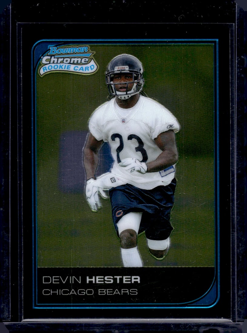 Devin Hester Rookie Card 2006 Bowman Chrome #68 Chicago Bears: Bowman Chrome Football NFL Trading & Sports Cards, Sports Cards for Sale Near Me, Prospect, 1st Bowman, Super Bowl & Hall of Fame Players, Auction Memorabilia Lots For Sale Near Me