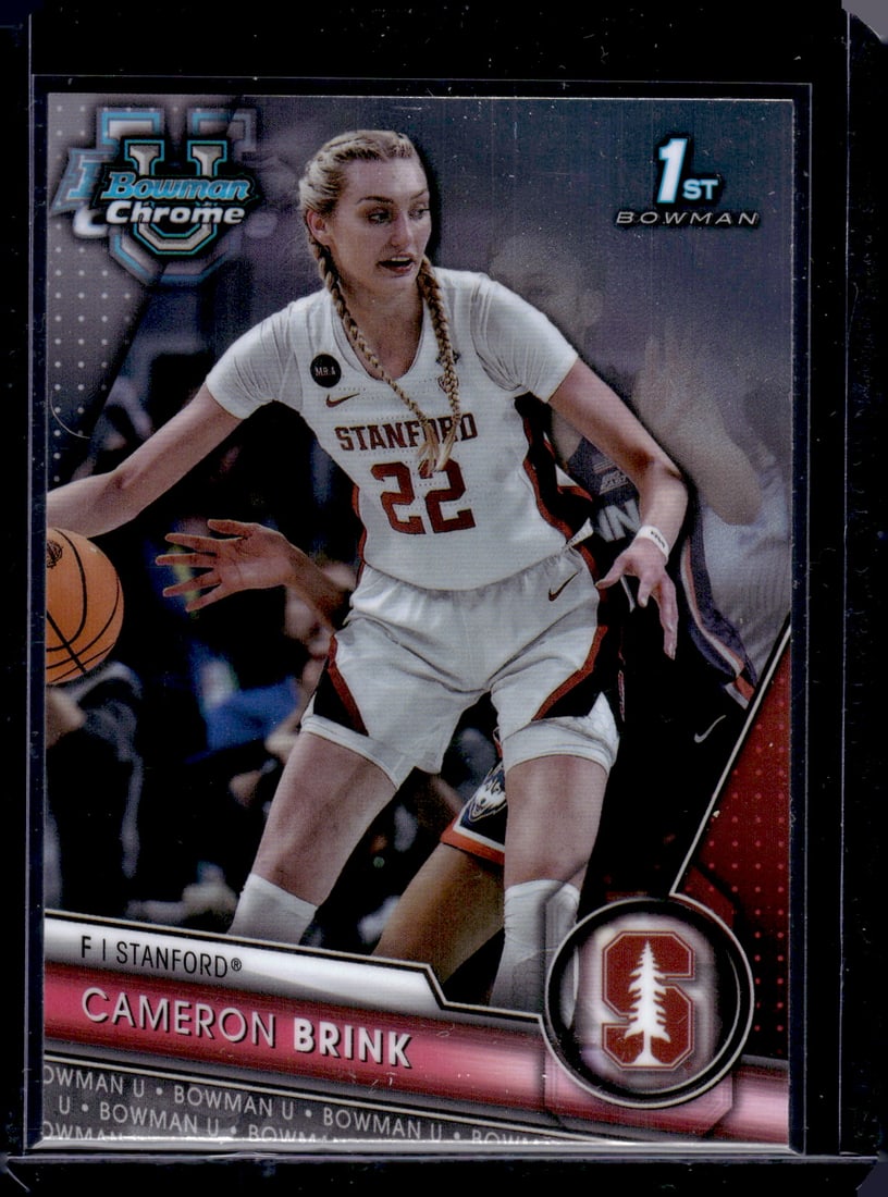 Cameron Brink 1st Bowman 2024 Bowman U Chrome #75 Stanford: Bowman U Chrome Basketball NBA Trading & Sports Cards, Sports Cards for Sale Near Me, Chrome, Refractor, SP, SSP, Valuable Auction Memorabilia Lots Sold On Line, NBA Championship & Hall of Fame Player