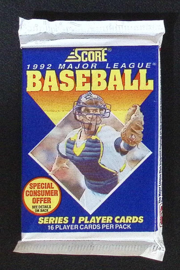 1992 Score Series 1 Vintage Baseball Cards Retail Box Pack, Sports Cards: Score Valuable Vintage Rookie Baseball MLB Trading Cards, Old Sports Cards for Sale Near Me, Joe DiMaggio, Mickey Mantle, Stan Musial Autograph, & Carl Yastrzemski Autographs, Auction Memorabilia Lots
