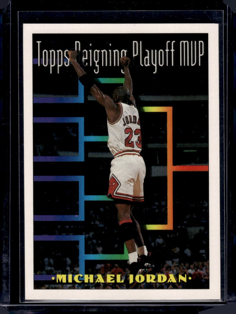 Michael Jordan 1994-95 Topps #199 Chicago Bulls: Topps Basketball NBA Trading & Sports Cards, Sports Cards for Sale Near Me, Chrome, Refractor, SP, SSP, Valuable Auction Memorabilia Lots Sold On Line, NBA Championship & Hall of Fame Player Cards