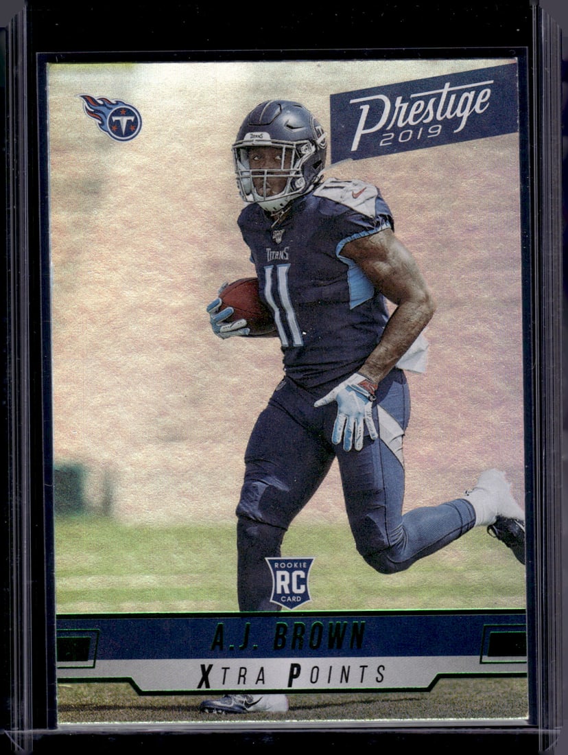 Aj Brown Rookie Card Xtra Points Green 2019 Panini Prestige #253 Titans, Eagles (1 of 2)