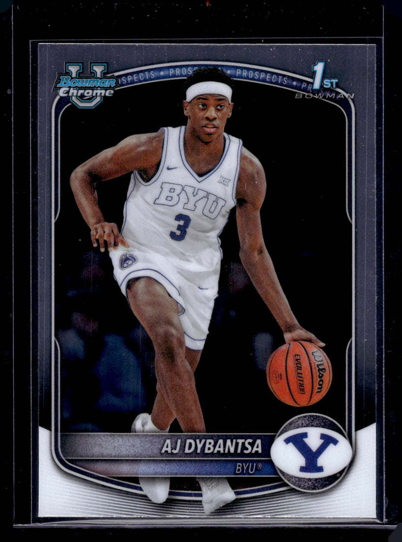 Aj Dybantsa 1st Bowman 2025-26 Bowman U Chrome #BCP-1 BYU Cougars: Bowman U Chrome Basketball NBA Trading & Sports Cards, Sports Cards for Sale Near Me, Chrome, Refractor, SP, SSP, Valuable Auction Memorabilia Lots Sold On Line, NBA Championship & Hall of Fame Player