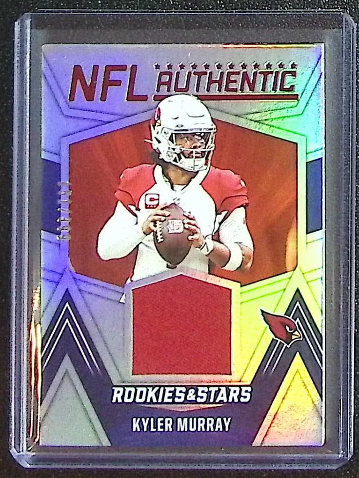 Kyler Murray Patch 2023 Panini Rookies & Stars #NA-KM Arizona Cardinals: Panini Select, Prizm, Mosaic, Contenders, Zenith, Phoenix, Illusions, Absolute, Rookie NFL Sports Trading Cards, SP, SSP, Cards, Football Cards for Sale Near Me, Superbowl & Hall of Fame Player Cards,