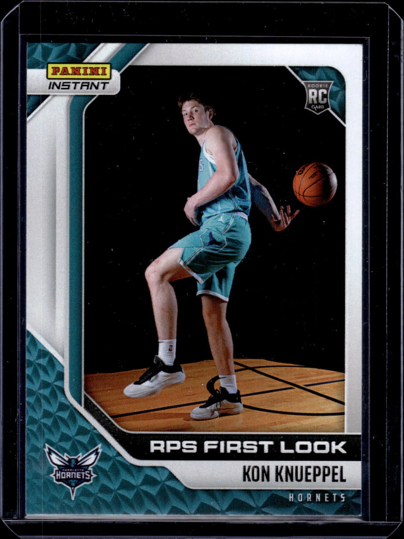 Kon Knueppel Rookie Card /655 2025-26 Panini Instant #RPSFL-4 Charlotte Hornets: Panini Select, Prizm, Mosaic, Contenders, Revolution, Phoenix, NBA Hoops, Rookie NFL Sports Trading Cards, Silver, SP, SSP, Wave Prizms, Numbered Cards, Basketball sports Cards for Sale Near Me, NBA C