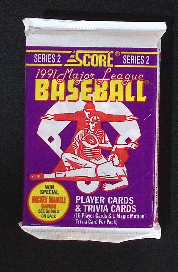 1991 Score Series 2 Vintage Baseball Card Retail Box Pack, Sports Cards: Score Valuable Vintage Rookie Baseball MLB Trading Cards, Old Sports Cards for Sale Near Me, Bo Breaker, Ken Griffey, Jr. Dream Team & Rifleman, Don Mattingly, World Series & Hall of Fame Players, Coo