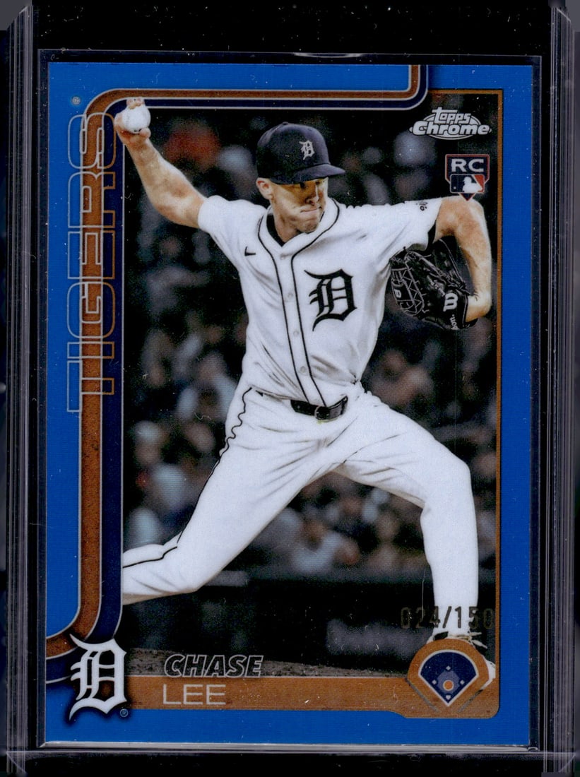 Chase Lee Rookie Card Blue Refractor /150 2025 Topps Chrome Update #USC43: Topps Baseball MLB Trading & Sports Cards, Sports Cards for Sale Near Me, World Series & Hall of Fame Players Memorabilia, Refractors, X-Fractors, Numbered, SP, SSP, Valuable Auction Memorabilia Lots 