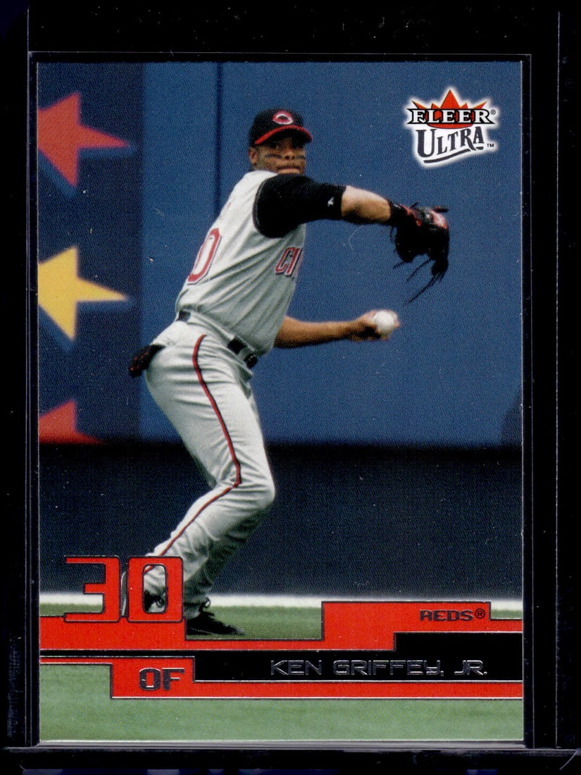 Ken Griffey Jr. 2003 Fleer Ultra #59 Reds, Mariners: Fleer Baseball MLB Trading & Sports Cards, Old Sports Cards for Sale Near Me, Auction Memorabilia Lots for Sale On Line, World Series & Hall of Fame Players